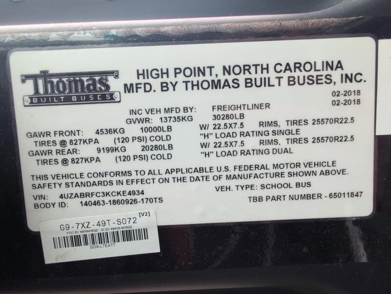 2019 FREIGHTLINER THOMAS C2 photo 11